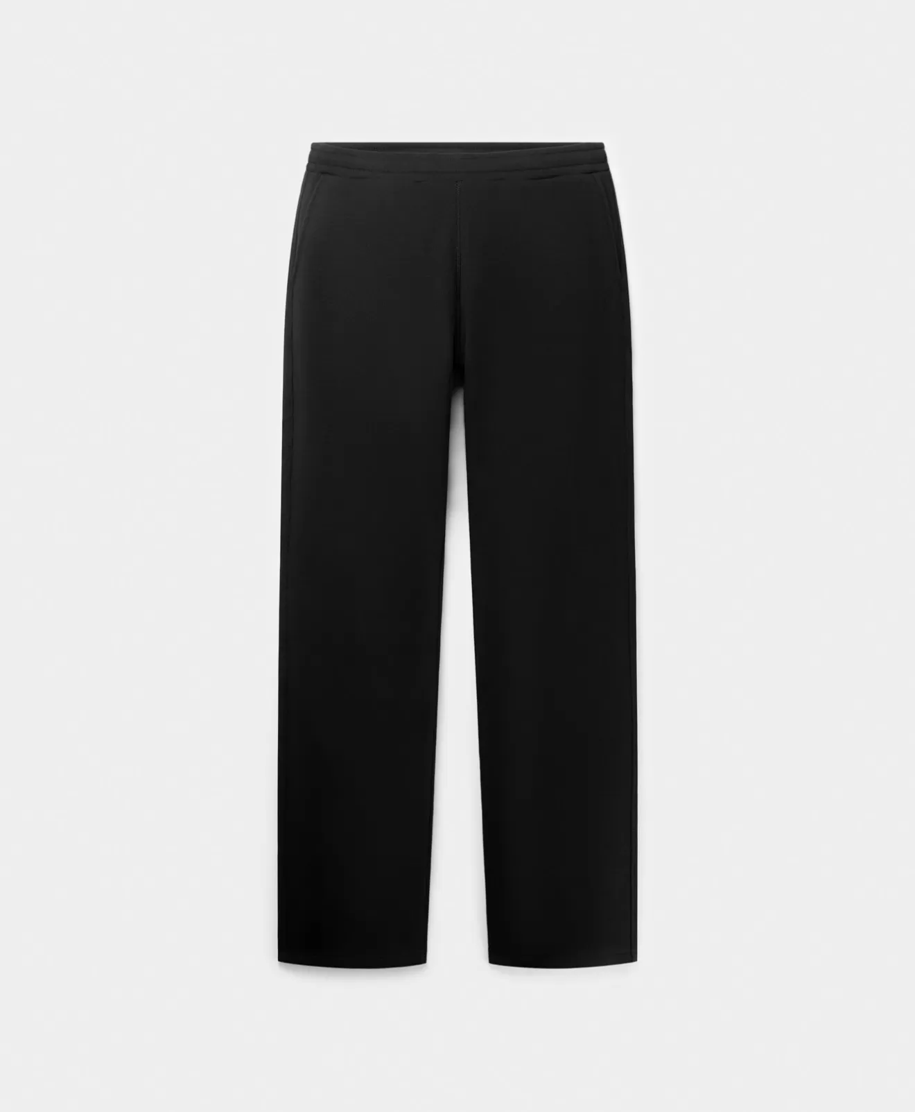 New Black Mono Rib Pants Pants | Sweatpants