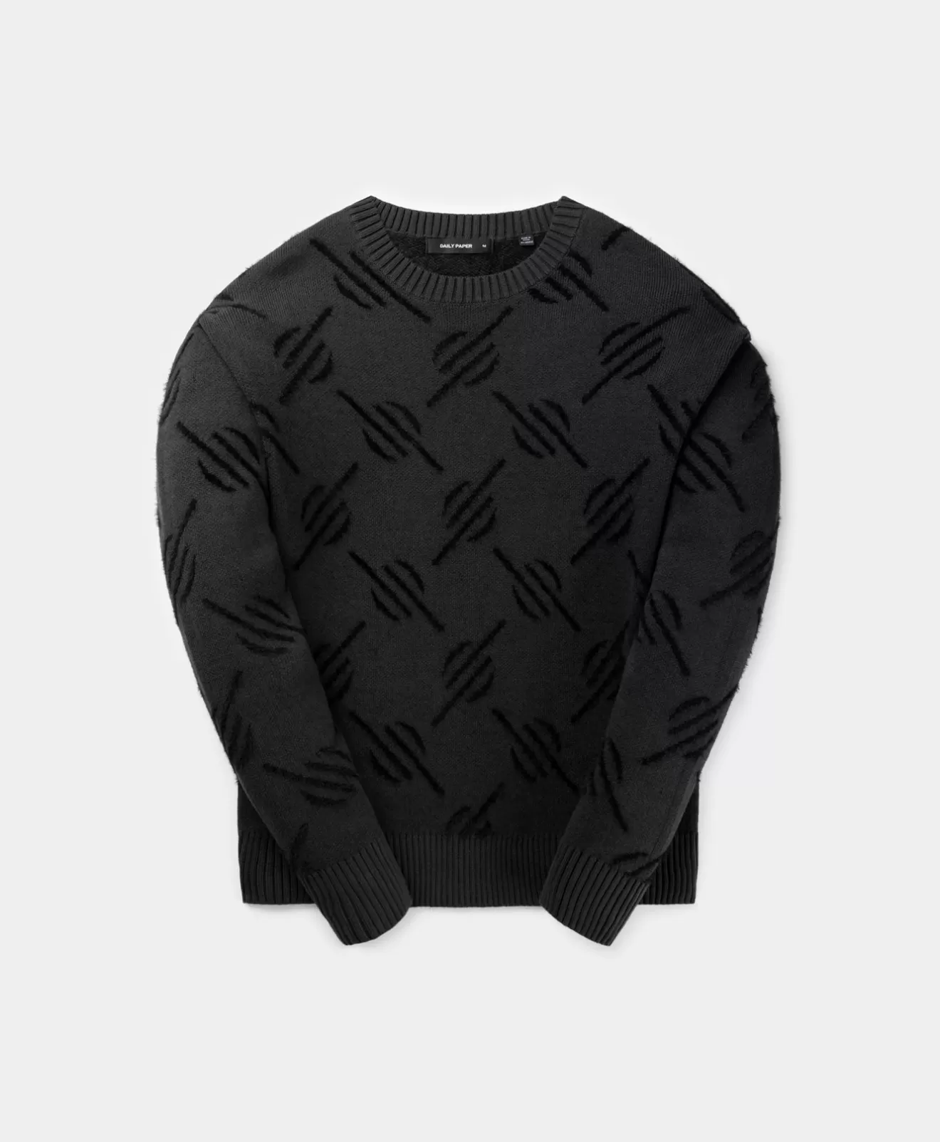 New Black Tevin Monogram Knit Sweater Hoodies & Sweaters | Knitwear