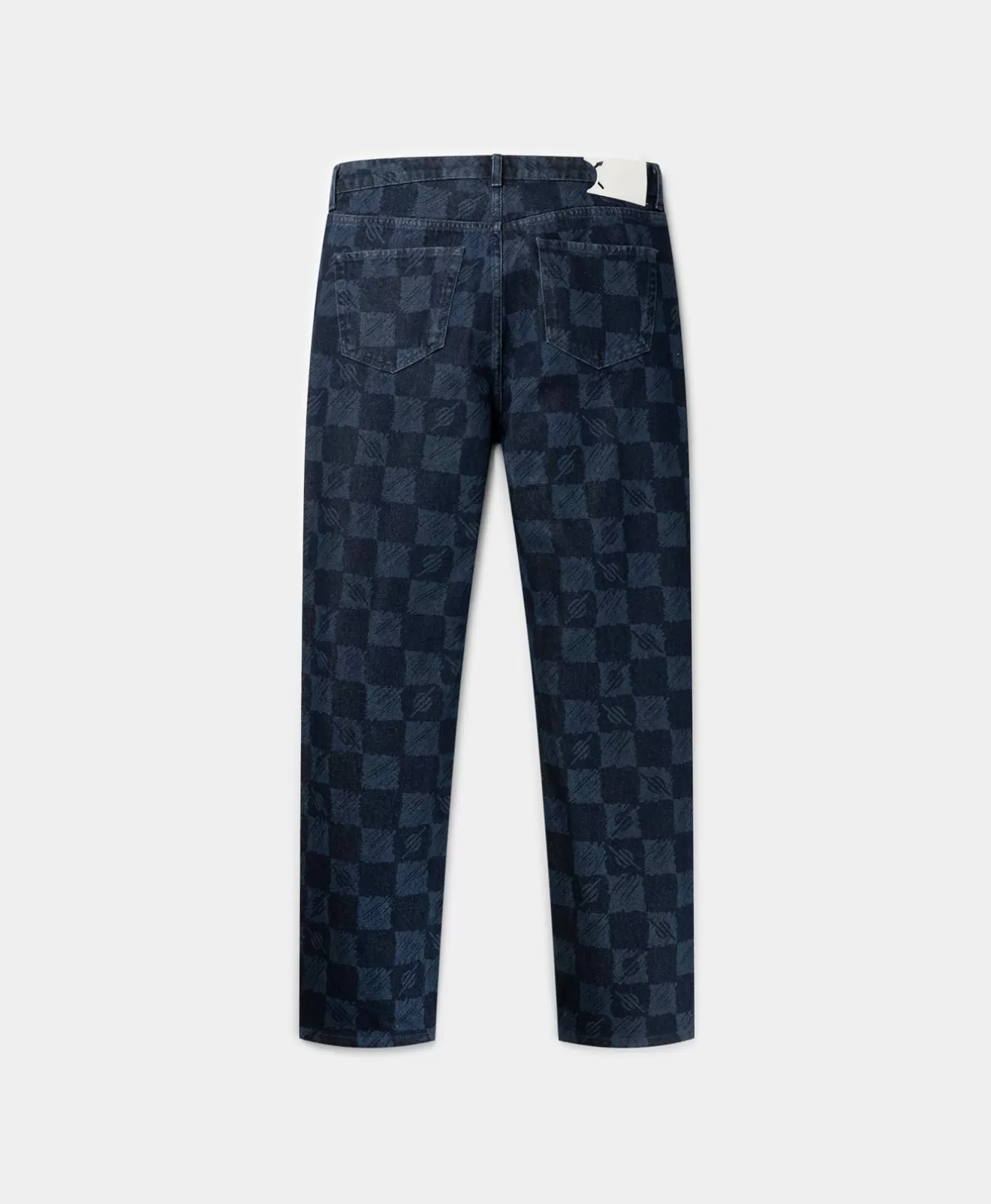 New Blue Kibo Check Jacquard Jeans Jeans | Pants