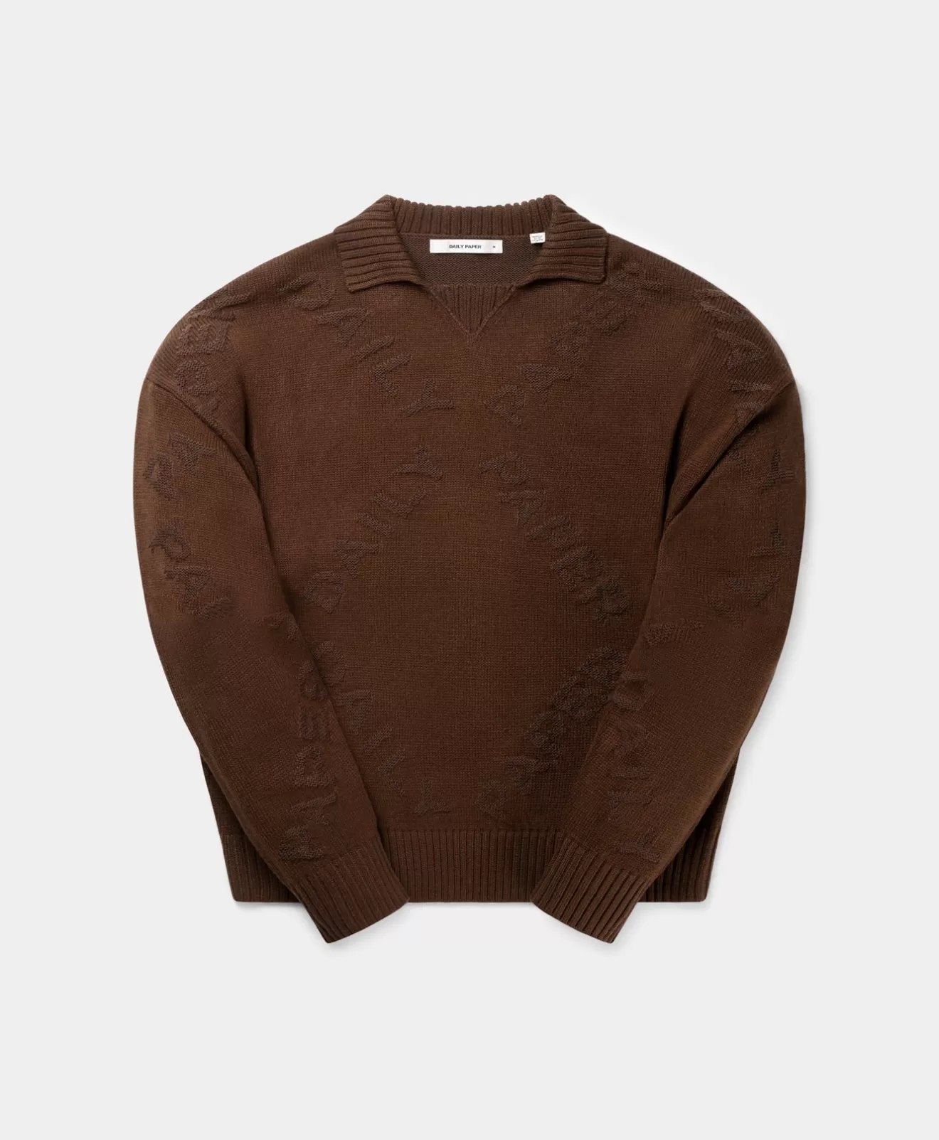 Discount Brown Diamond Knit Sweater Hoodies & Sweaters | Knitwear