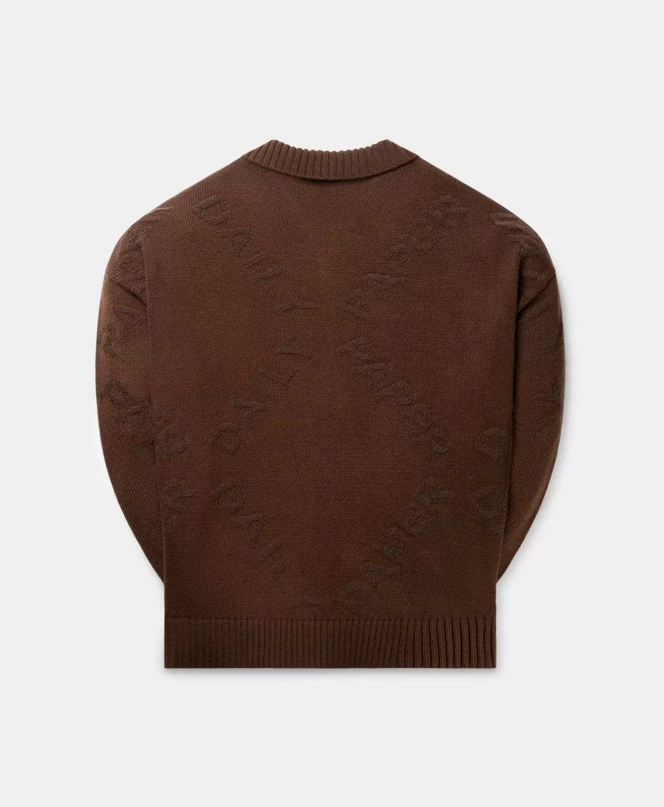 Discount Brown Diamond Knit Sweater Hoodies & Sweaters | Knitwear