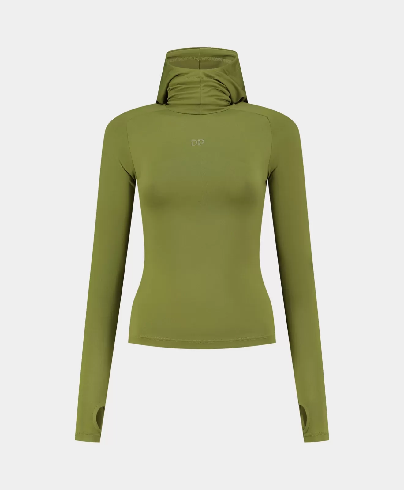 Store Cardamom Green Unit Tight Hoodie Women Hoodies & Sweaters