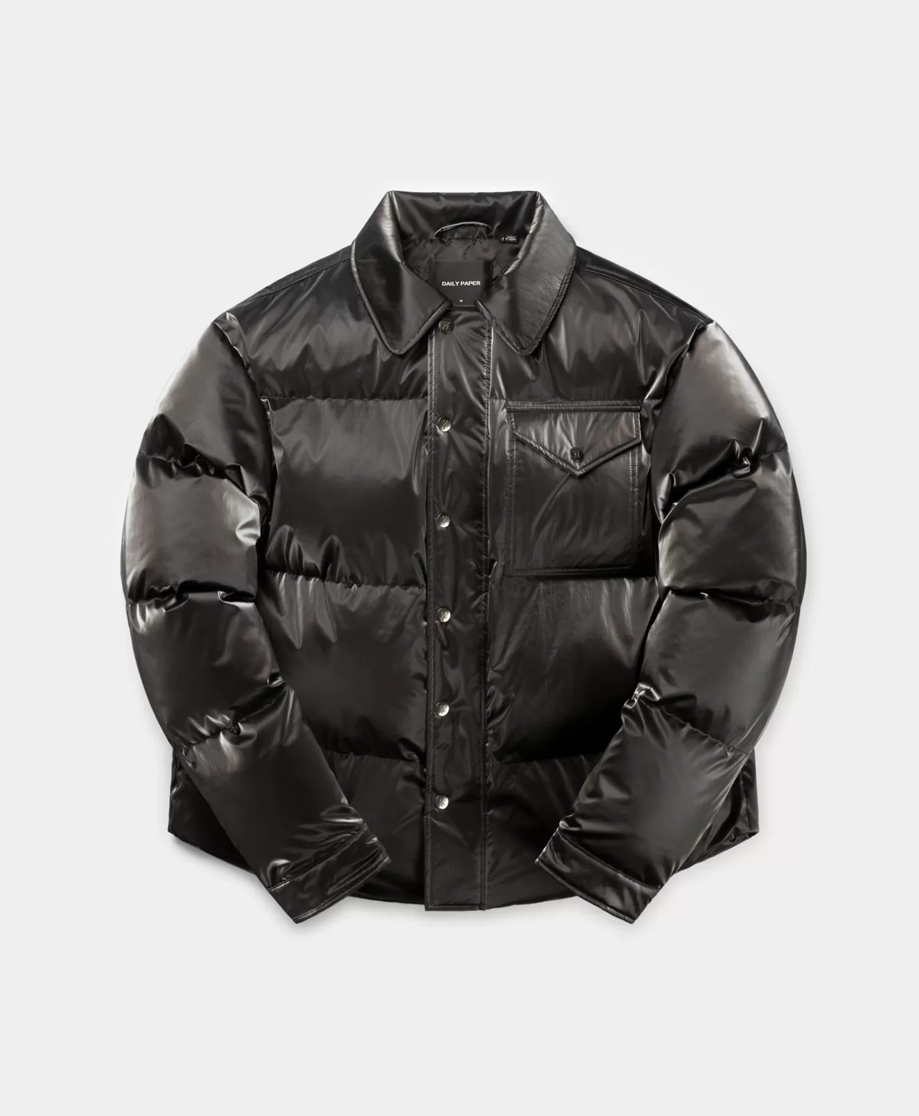 Clearance Obsidian Black Wole Shirt Puffer Jacket Jackets