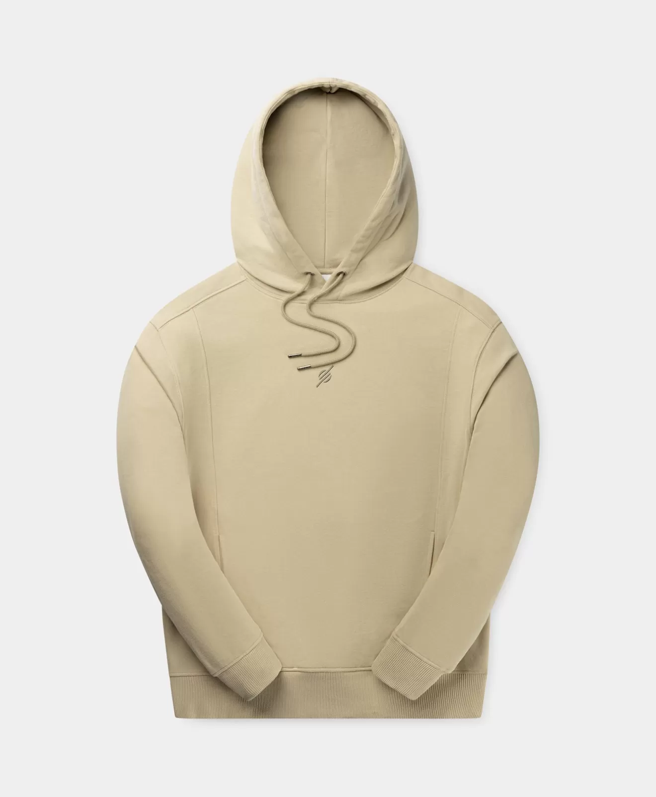 Outlet Pelican Beige Mono Oversized Hoodie Hoodies & Sweaters