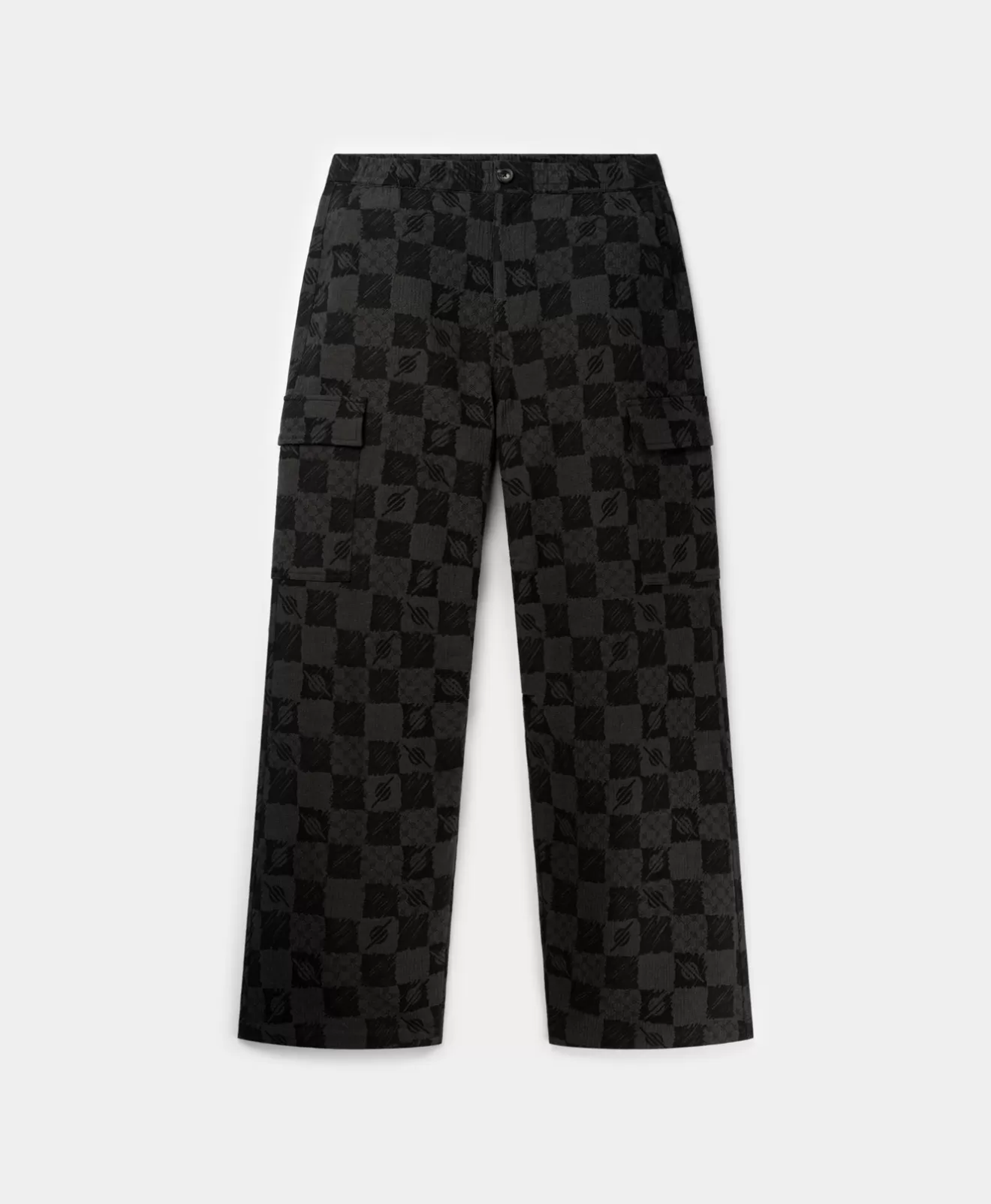 Shop Phantom Black Membuti Chess Pants Pants | Pants