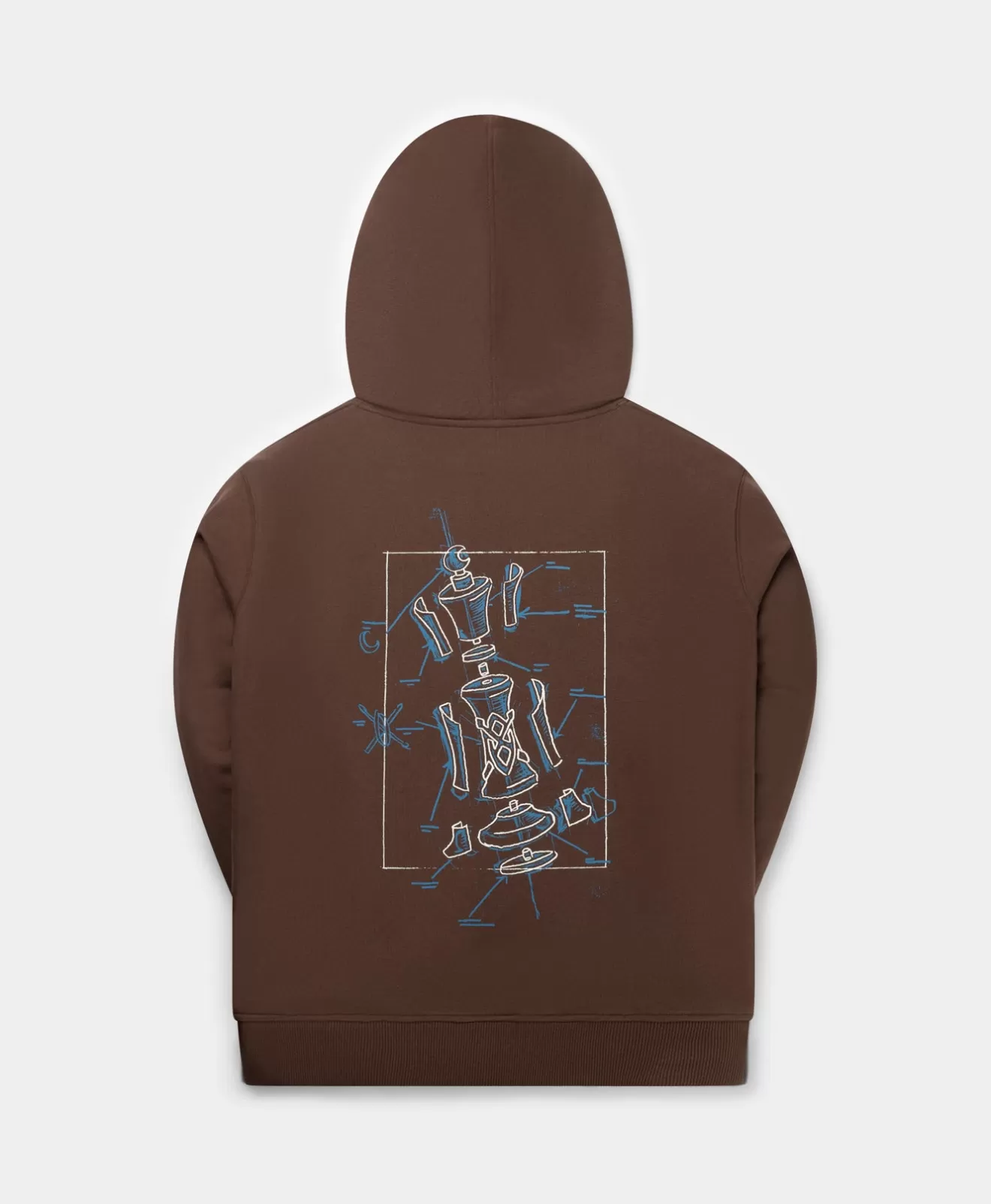 Fashion Roast Brown Blueprint Hoodie Hoodies & Sweaters