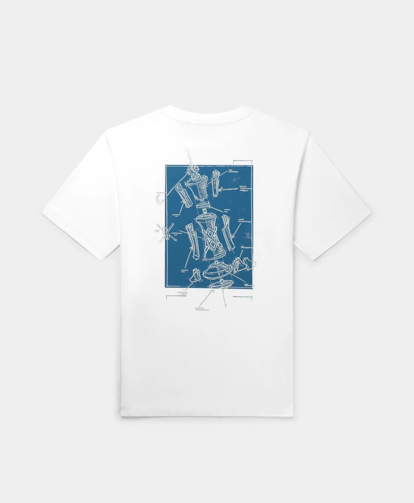 Hot White Blueprint T-Shirt T-Shirts